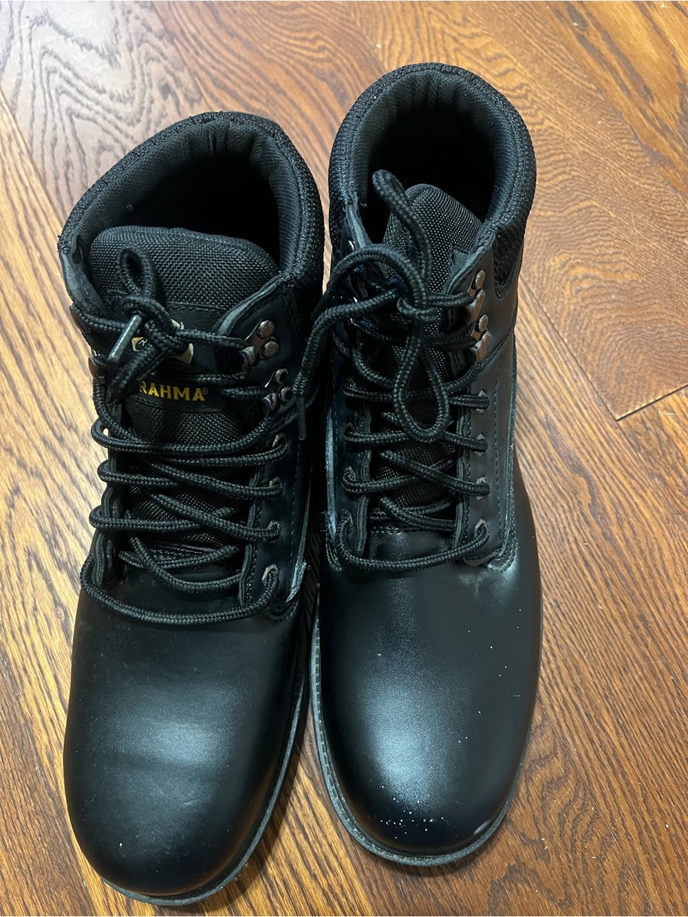 Brahma Black Men's Lace-Up Work Boots